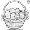 Colorful Easter Basket Coloring Pages