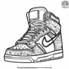 Colorful Graffiti Sneaker Coloring Pages