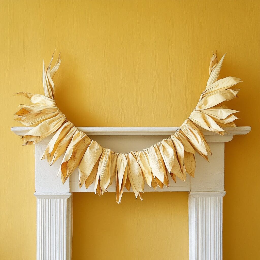 Corn husk garland 2