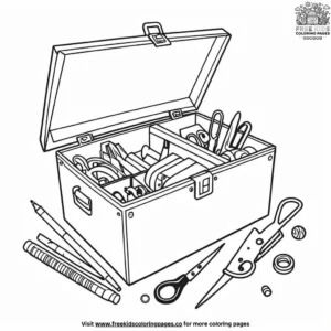 Craft Box Coloring Pages