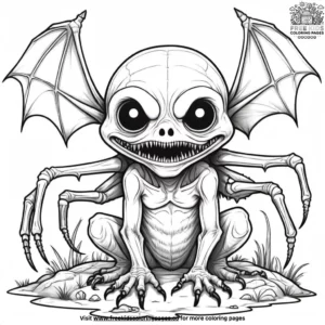 Creepy Creatures Coloring Pages