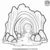 Crystal Cave Coloring Pages