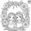 Daisy Chain Delight Coloring Pages