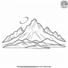 Desert Mountain Range Coloring Pages