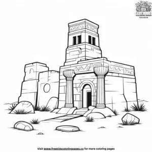 Desert Ruins Coloring Pages