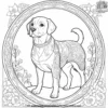 Dog as a Guardian Coloring Pages