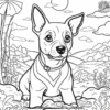 Dog in a World of Colors Coloring Pages