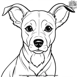 Dog with Floppy Ears Coloring Pages