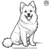 Dog with Fluffy Tail Coloring Pages