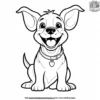 Dog with a Big Smile Coloring Pages