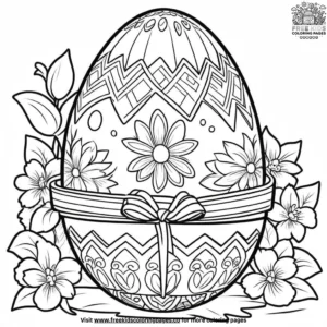 Easter Chocolate Egg Decorating Coloring Pages