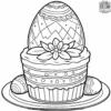 Easter Egg Cake Coloring Pages