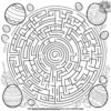 Easter Egg Maze Coloring Pages