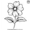 Easy Flower Coloring Pages