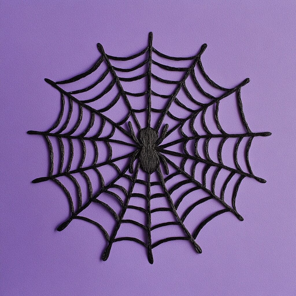 Easy spider web craft 1