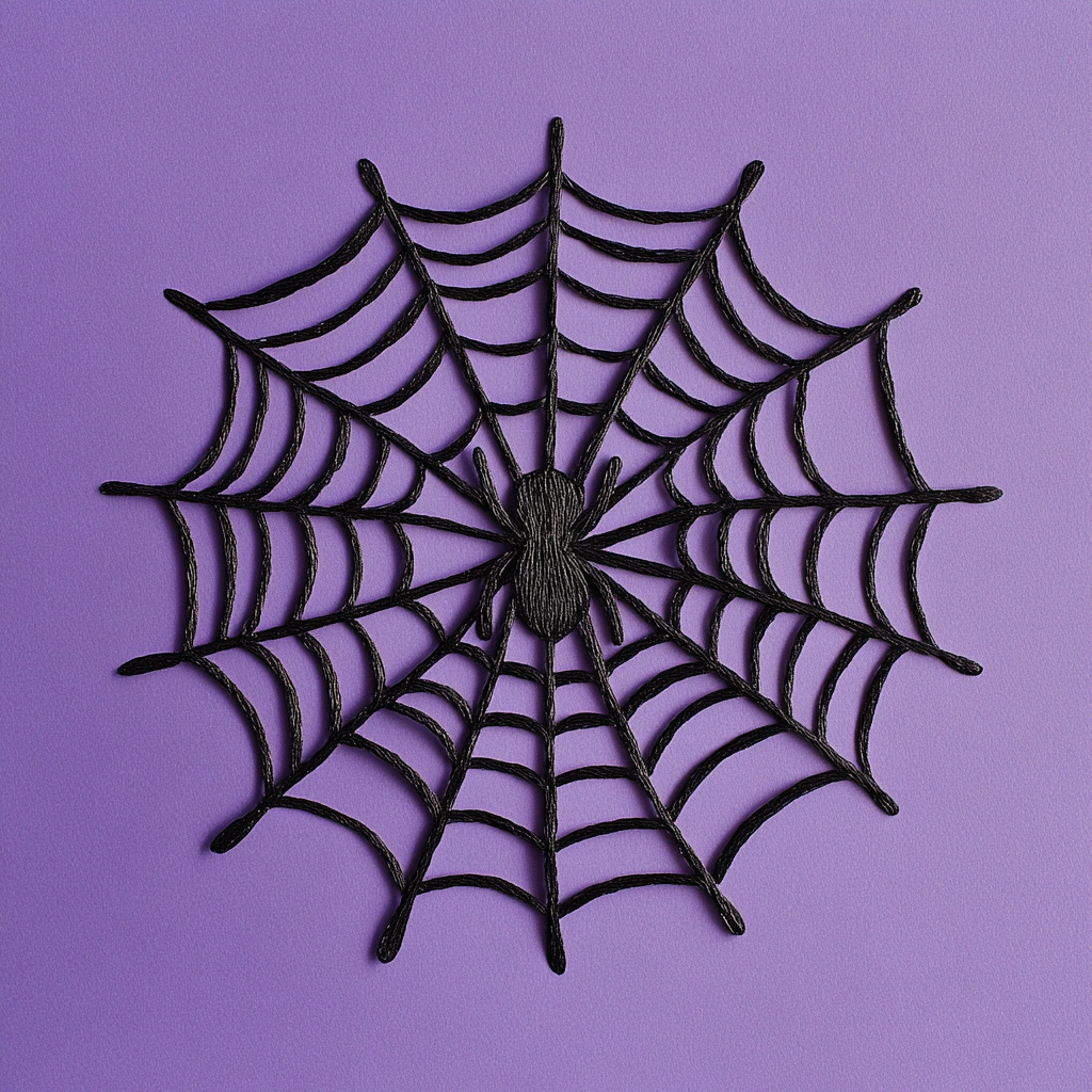 Easy spider web craft 1