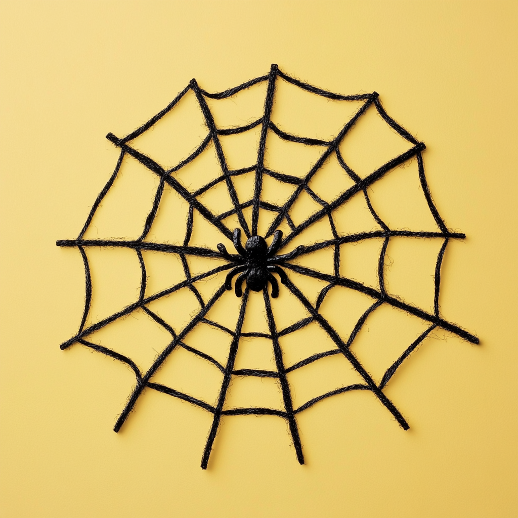 Easy spider web craft 2