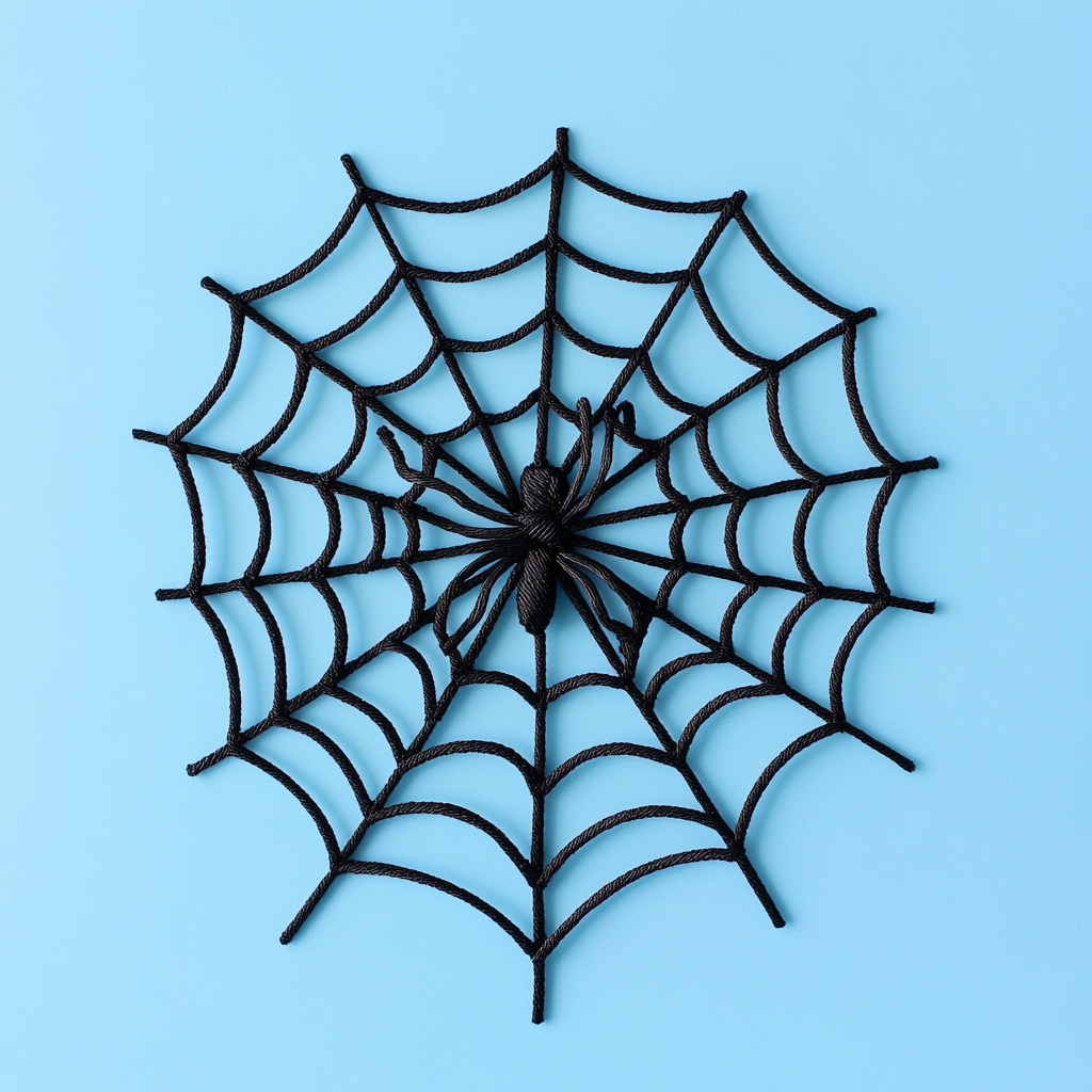 Easy spider web craft 3