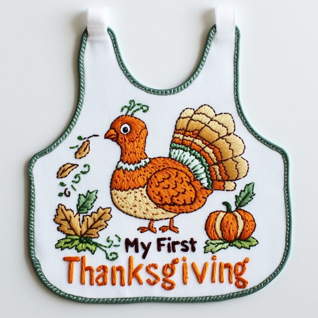 Embroidered bib 2