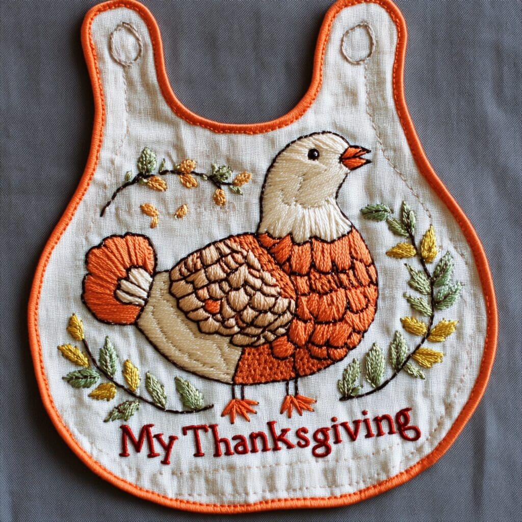 Embroidered bib 3