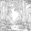 Enchanted Eerie Woods Coloring Pages