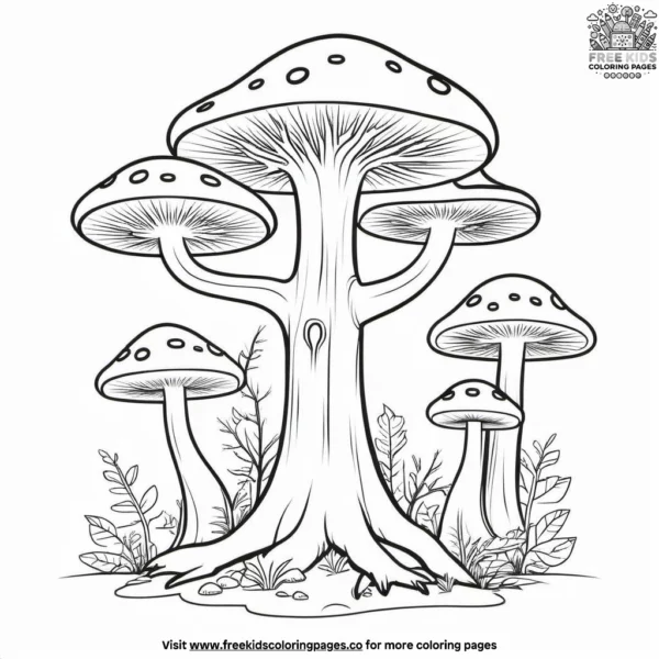 Enchanted forest coloring pages