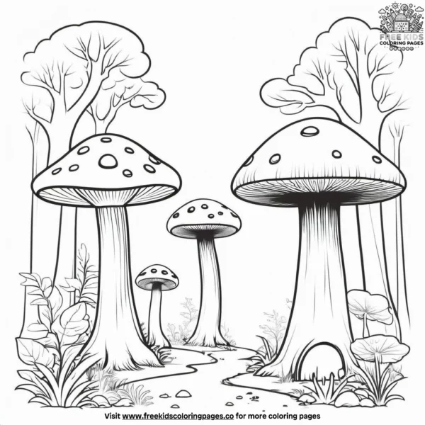 Enchanted woods coloring pages