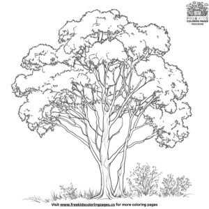 Eucalyptus Tree Coloring Pages