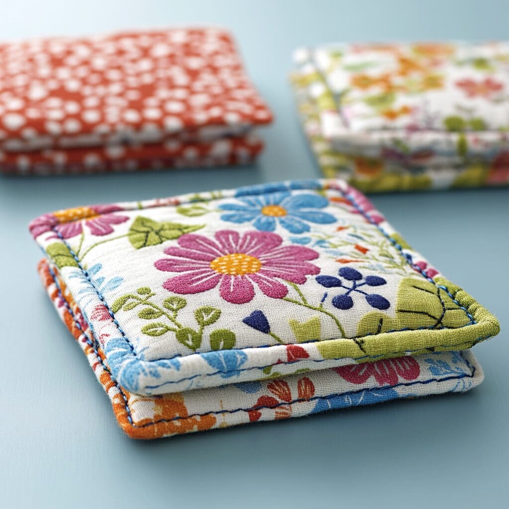 Fabric coasters 1