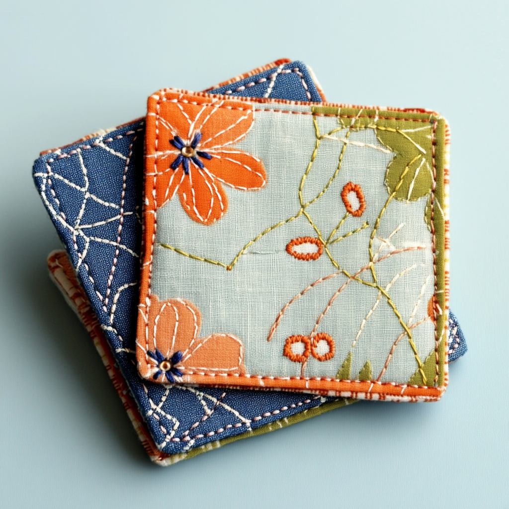 Fabric coasters 2