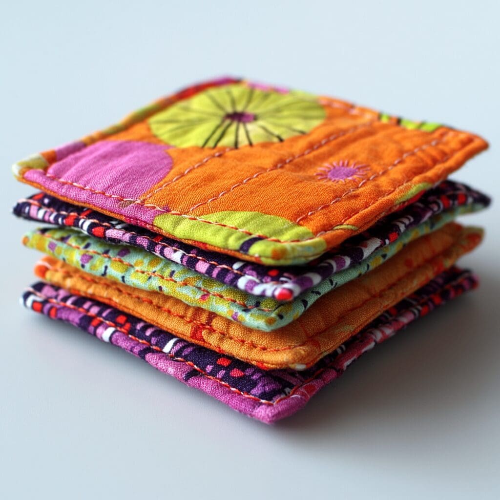 Fabric coasters 3