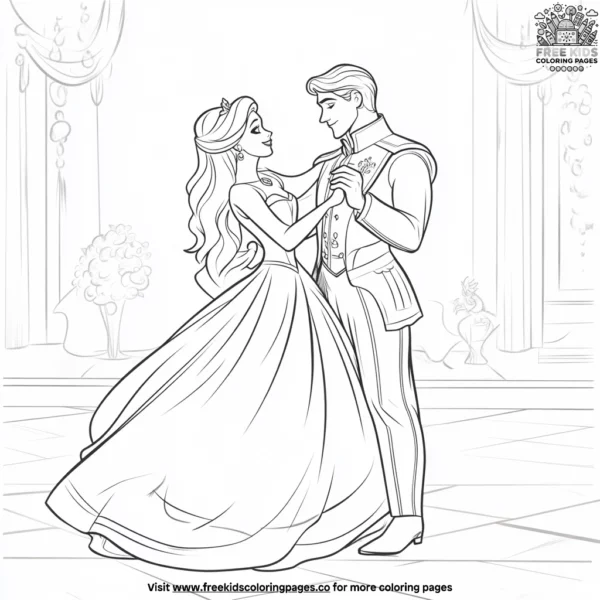 Fairytale love stories coloring pages