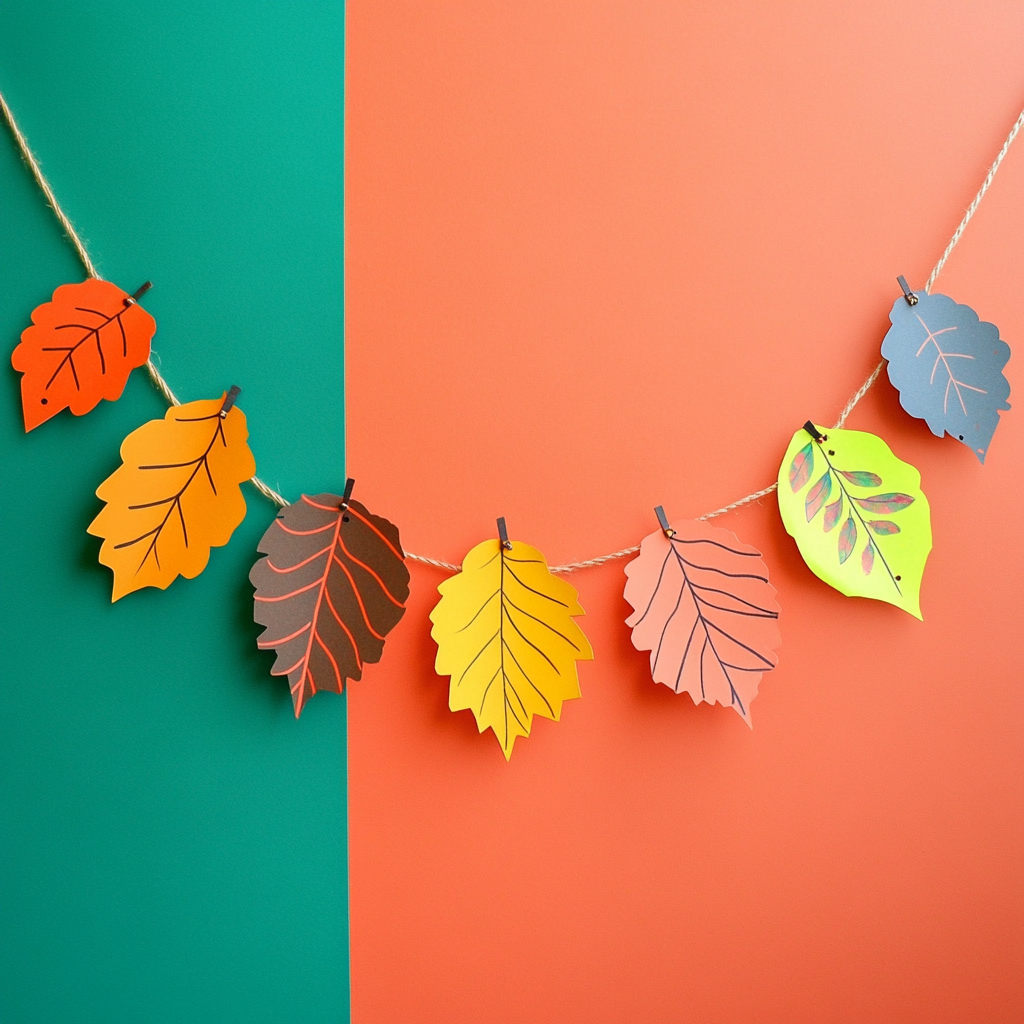 Fall leaves banner 2