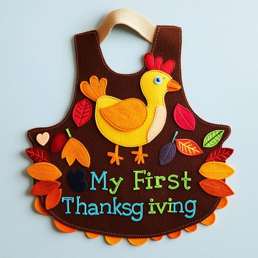 Felt applique bib 2