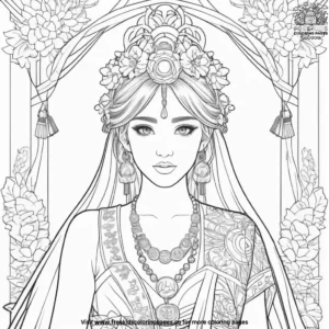 Festival Ceremony Fashion Coloring Pages