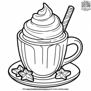 Festive Hot Chocolate Coloring Pages