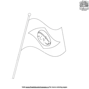 Flags of Brazil Coloring Pages