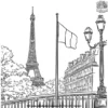 Flags of France Coloring Pages