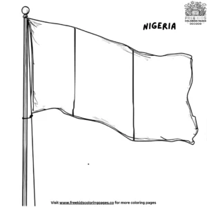 Flags of Nigeria Coloring Pages