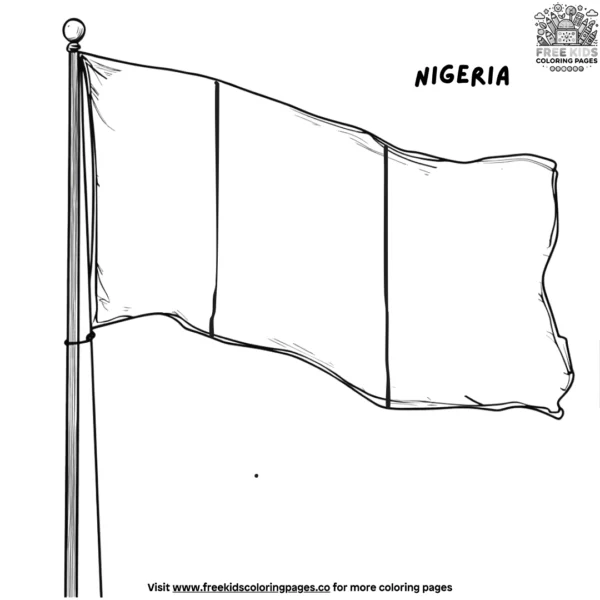 Flags of nigeria coloring pages