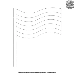 Flags with Stripes Design Coloring Pages