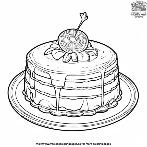 Flan mexicano coloring pages