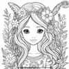 Floral Friend Coloring Pages