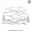 Foggy Foothills Coloring Pages