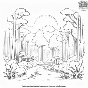 Forest Clearing Coloring Pages