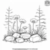 Forest Flowers Coloring Pages