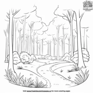 Forest Glade Coloring Pages