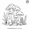 Forest Mushroom Coloring Pages