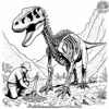 Fossil Hunter Dinosaur Coloring Pages