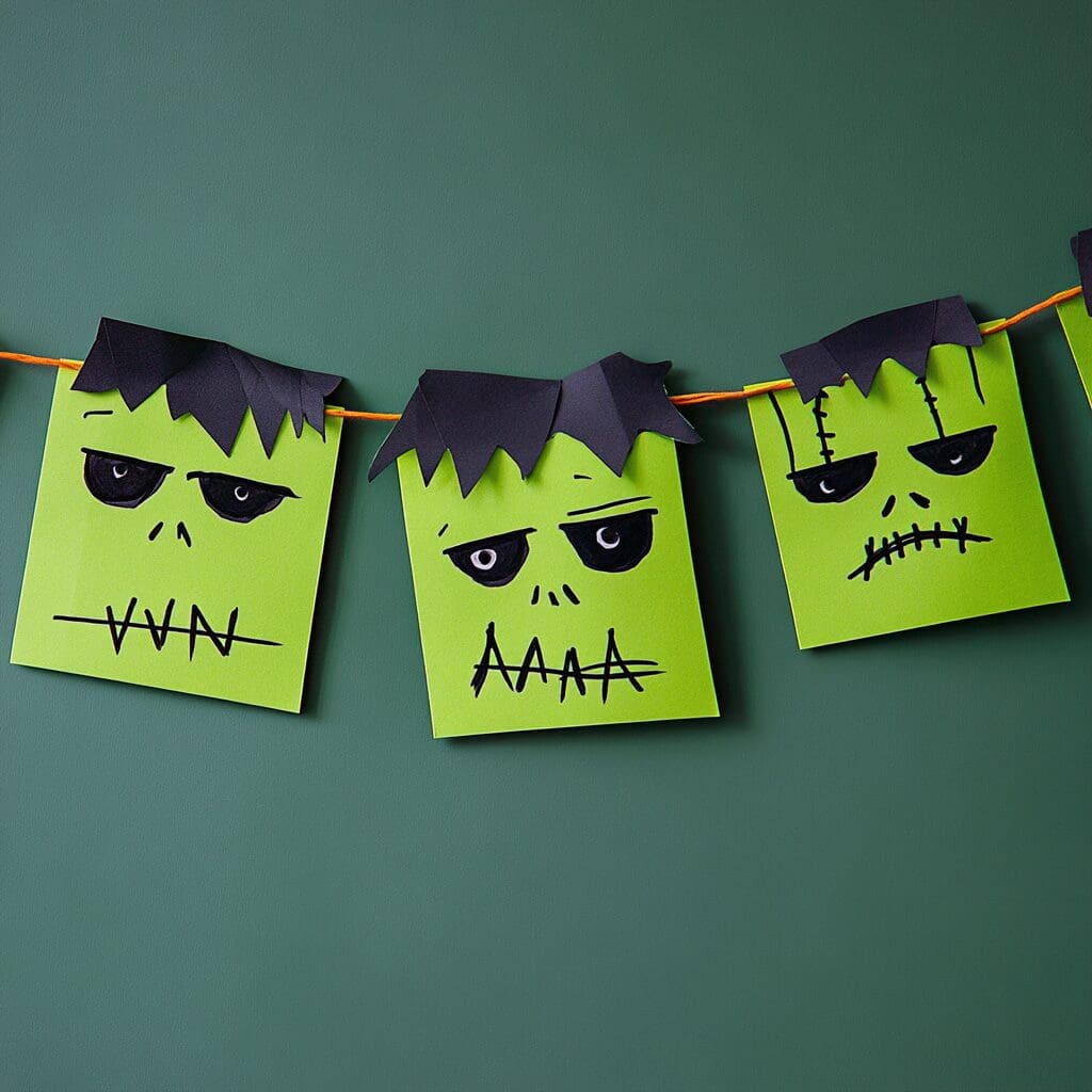 Frankenstein bunting cut 1